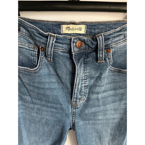 Madewell 10" High-Rise Skinny Crop Jeans Medium Wash 27 Ankle Womens Classic - Picture 2 of 9